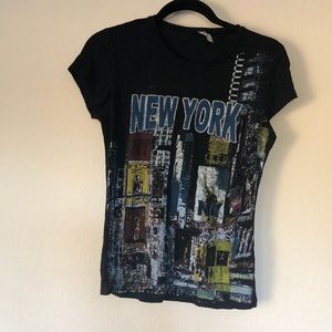 New York T-Shirt Size S Black